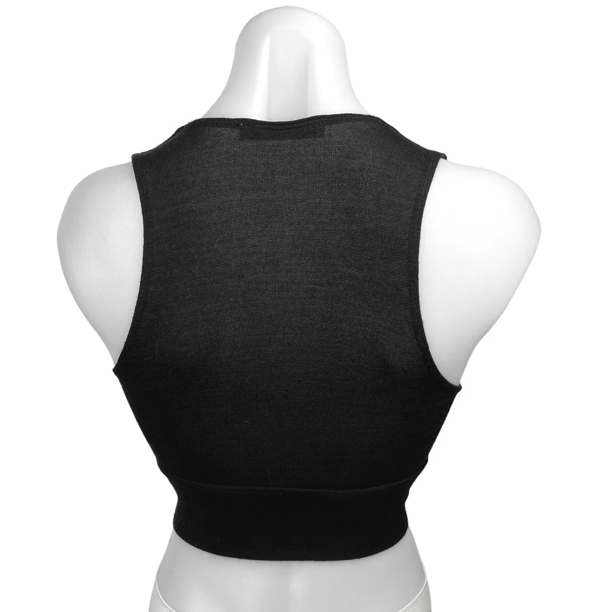 Aritzia Wilfred Free Black Plunging V Pullover Sleeveless Cropped Tank Top Sz XS - Image 2