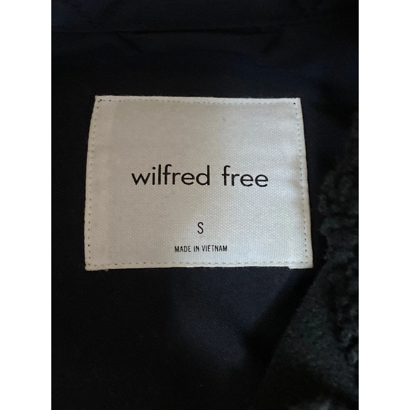 Aritzia Wilfred Free Ganna Black Long Sleeve Button Down Shacket Coat Jacket S - Image 5