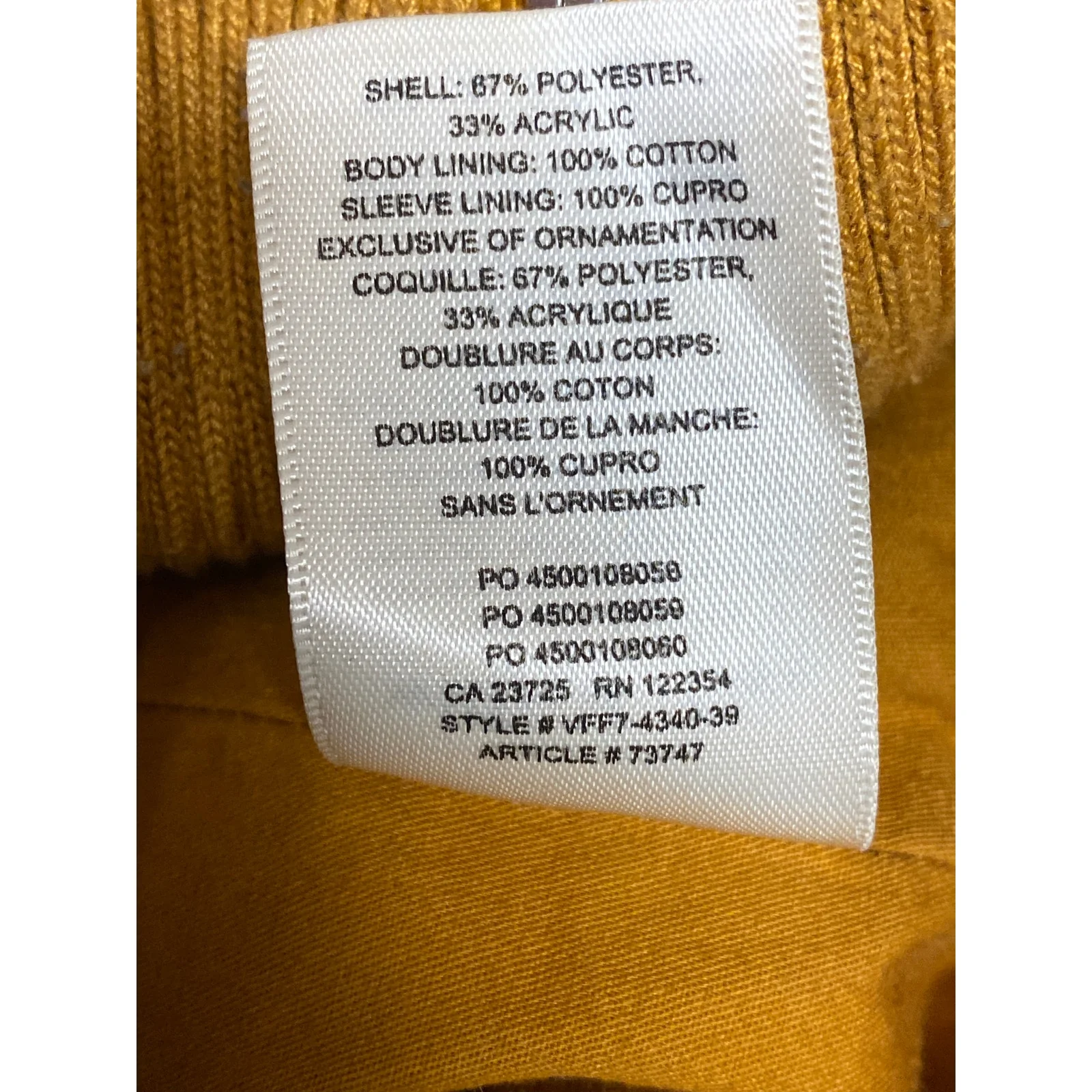 Aritzia Wilfred Free Teddy Brown High Neck Long Sleeve Bomber Coat Jacket Sz XXS - Image 6