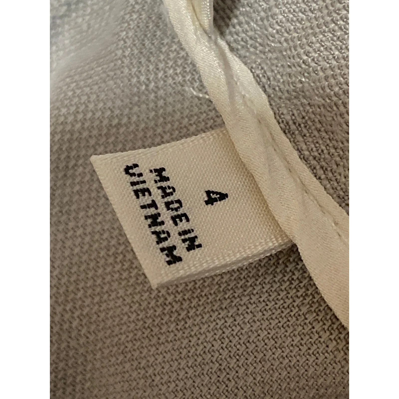 Aritzia Wilfred Gray Linen Drawstring Pleated Mid Rise Casual Sweat Shorts Sz 4 - Image 4