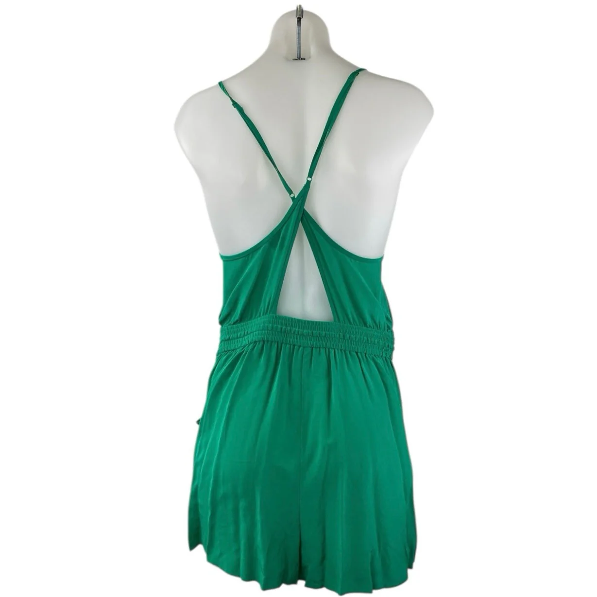 Aritzia Wilfred Green Sleeveless Cami Camisole Drawstring Jumpsuit Romper Size S - Image 2