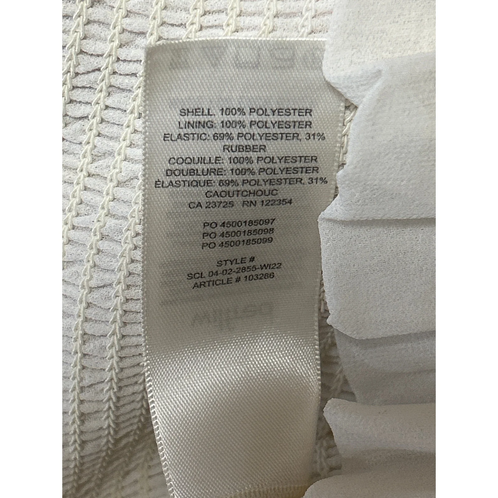 Aritzia Wilfred White Long Balloon Sleeve Smocked Mock Neck Blouse Top Size 2XS - Image 4