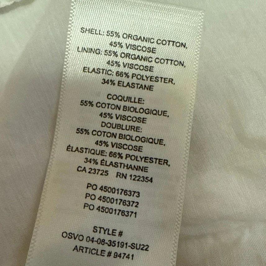Aritzia Wilfred White Sleeveless Smocked Cami Camisole Midi A Line Tank Dress S - Image 4