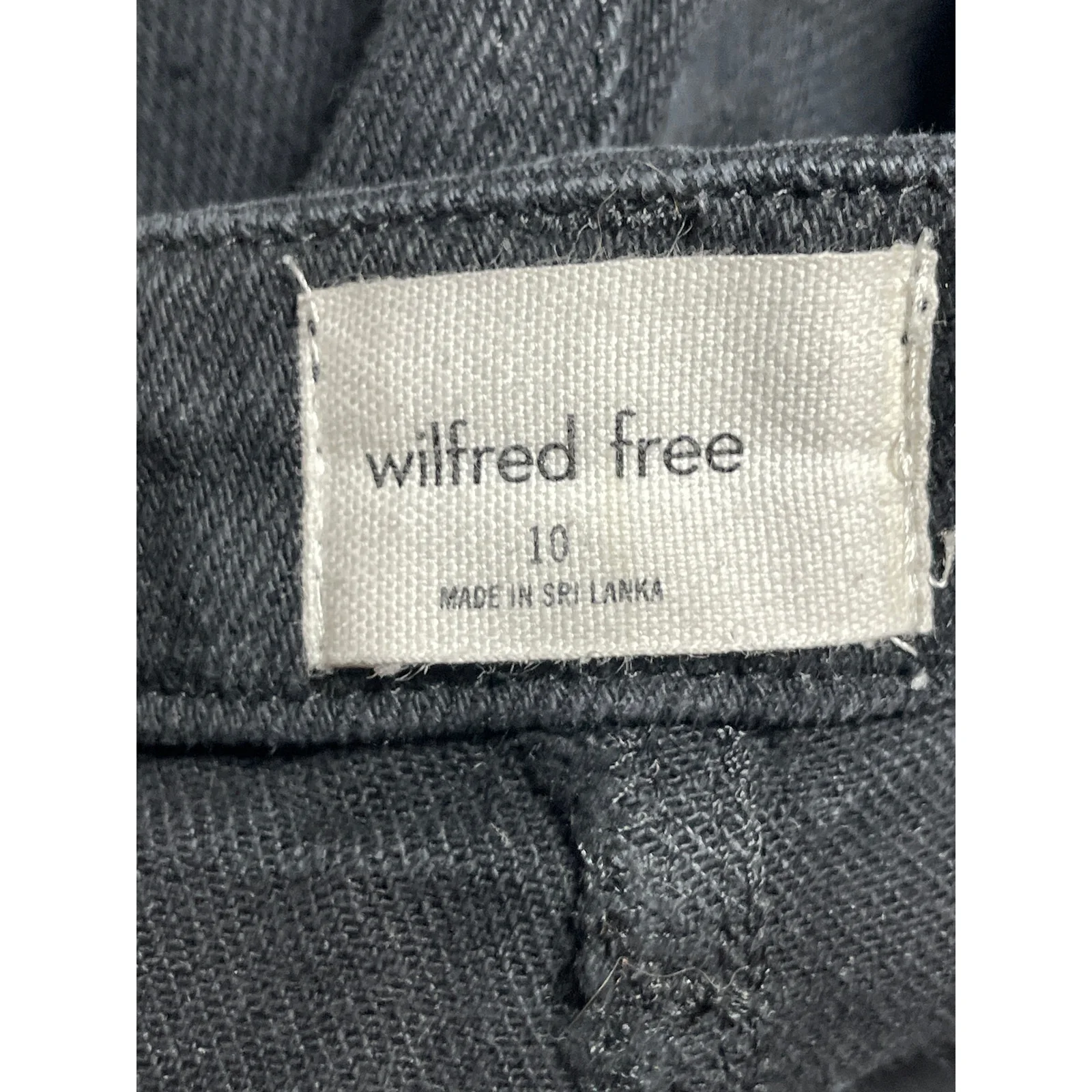 Aritzia Wilfred Women's Black High Rise Straight Leg Denim Jeans Pants Size 10 - Image 3
