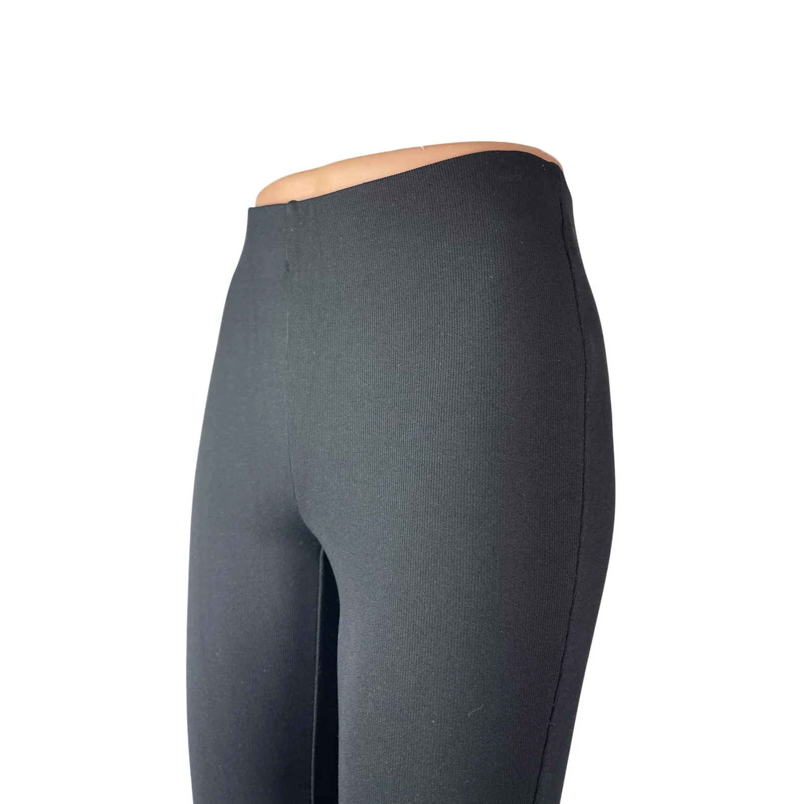 Aritzia Wilfred Women's Black Mid Rise Bootcut Flare Trousers Leggings Pants XS - Image 3