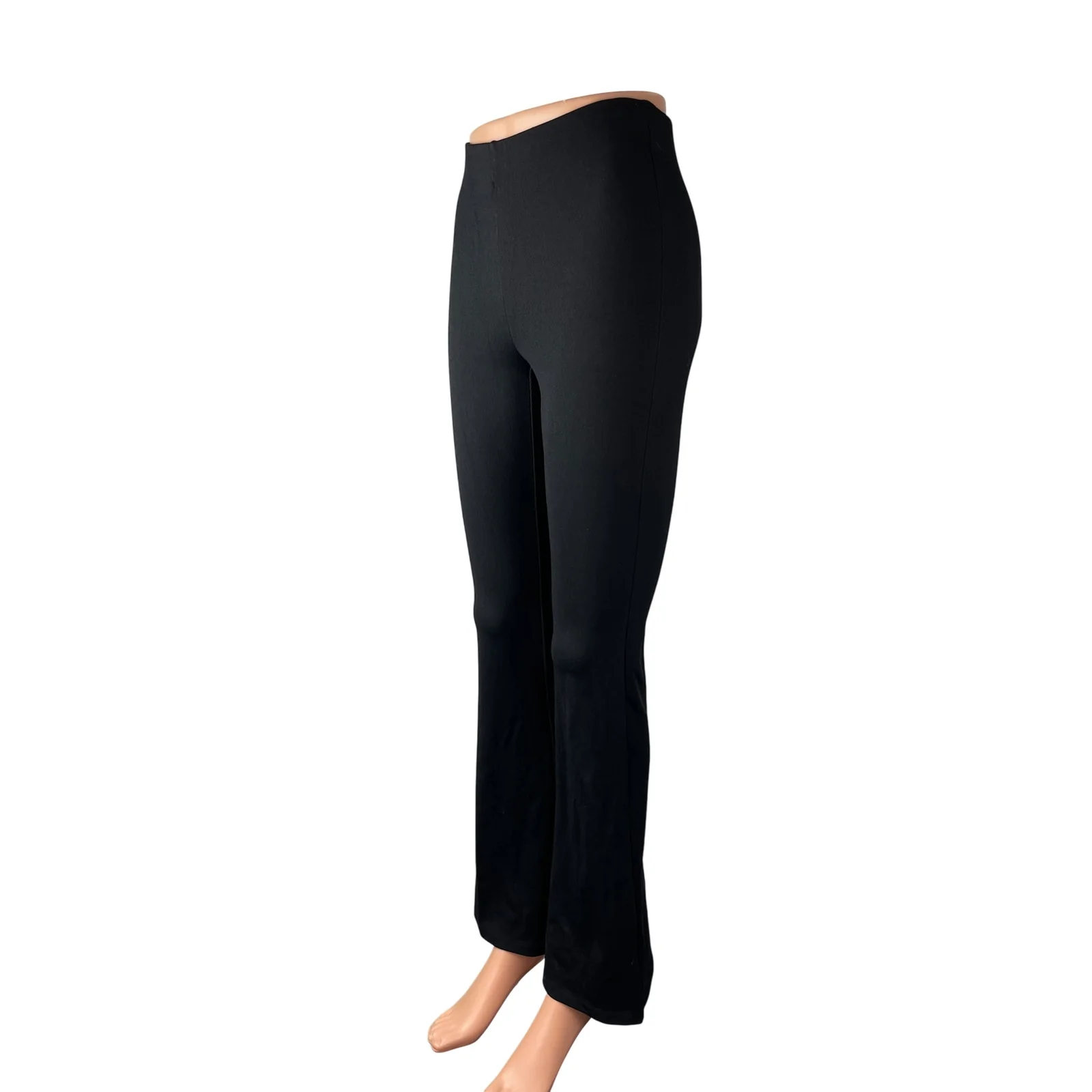Aritzia Wilfred Women's Black Mid Rise Bootcut Flare Trousers Leggings Pants XS - Image 4