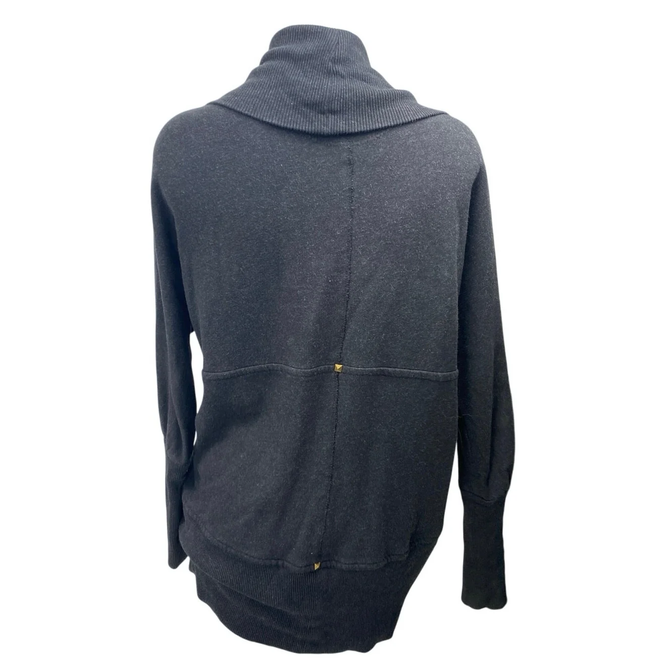 Aritzia Wilfred Women's Black Open Front Long Sleeve Knit Cardigan Sweater Top S - Image 2