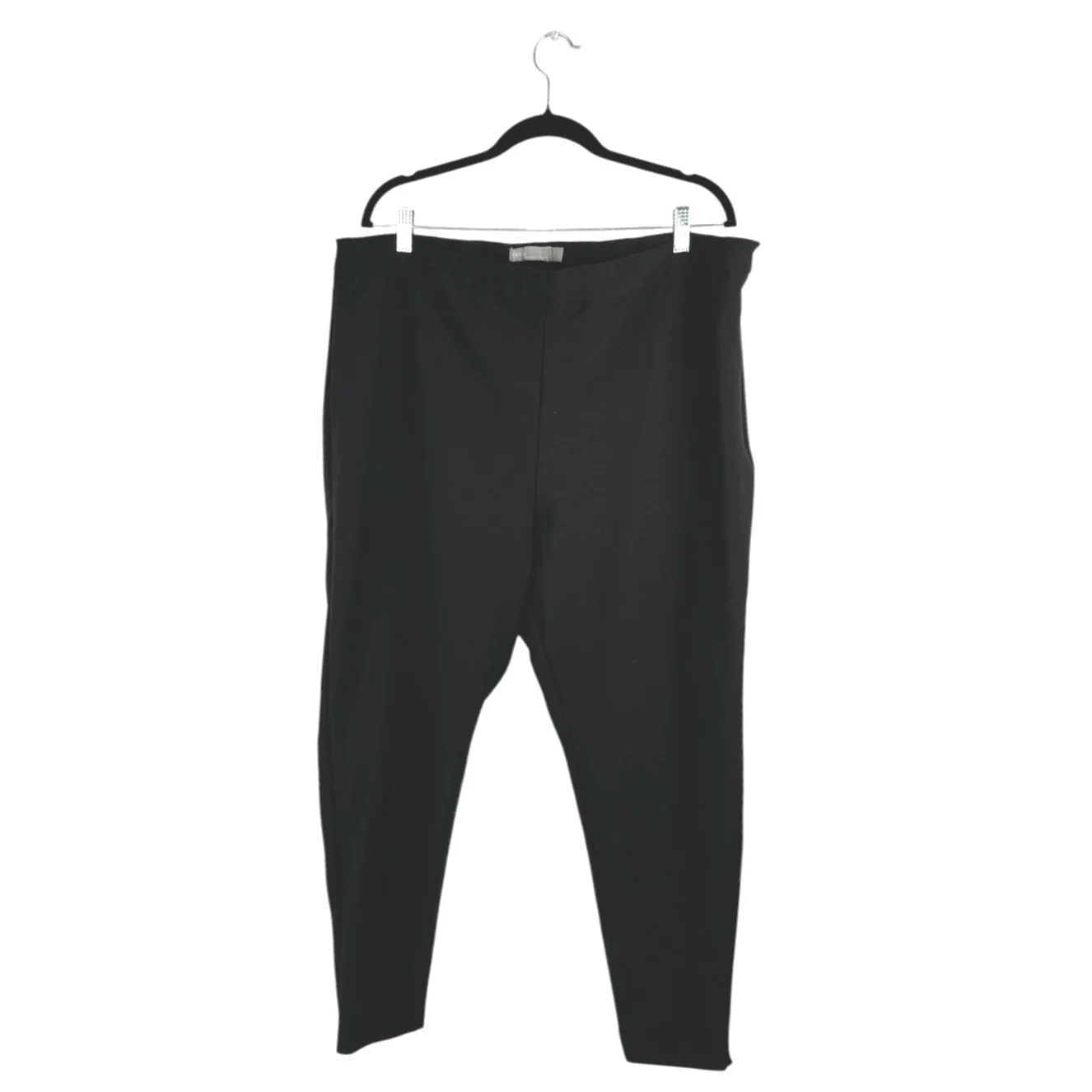Asos Women's Black High Waist Skinny Leg Zipper Trousers Dress Pants Size 20