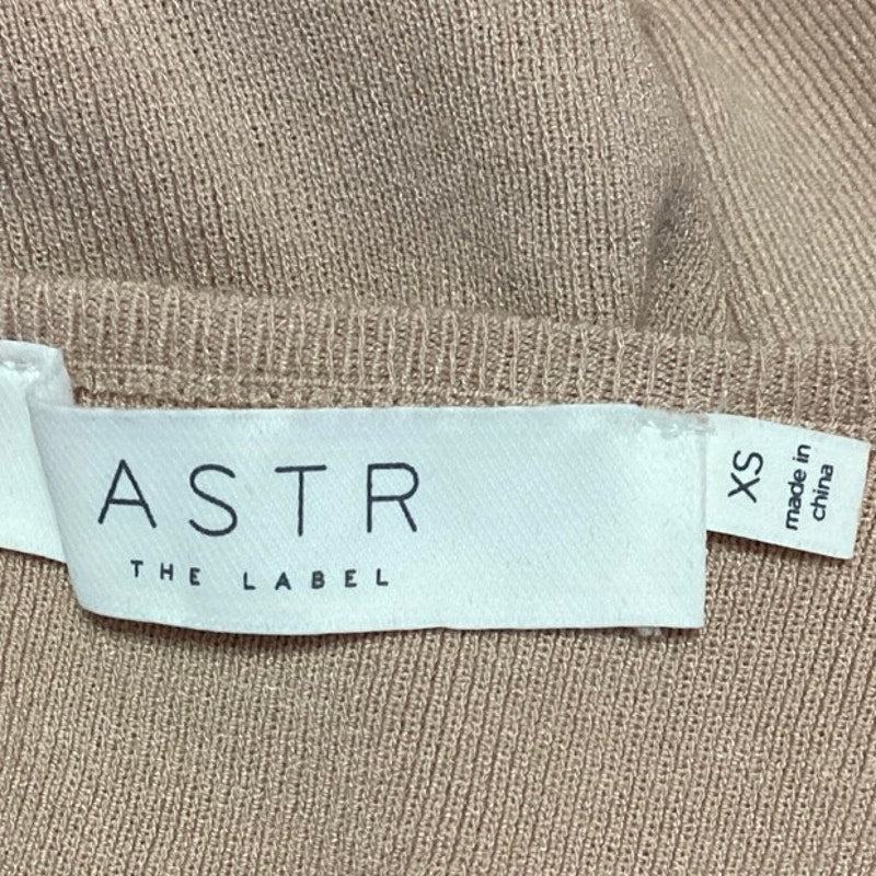 ASTR The Label Women's Beige Nude Knit Long Sleeve Cutout Bodysuit Top Size XS - Image 4