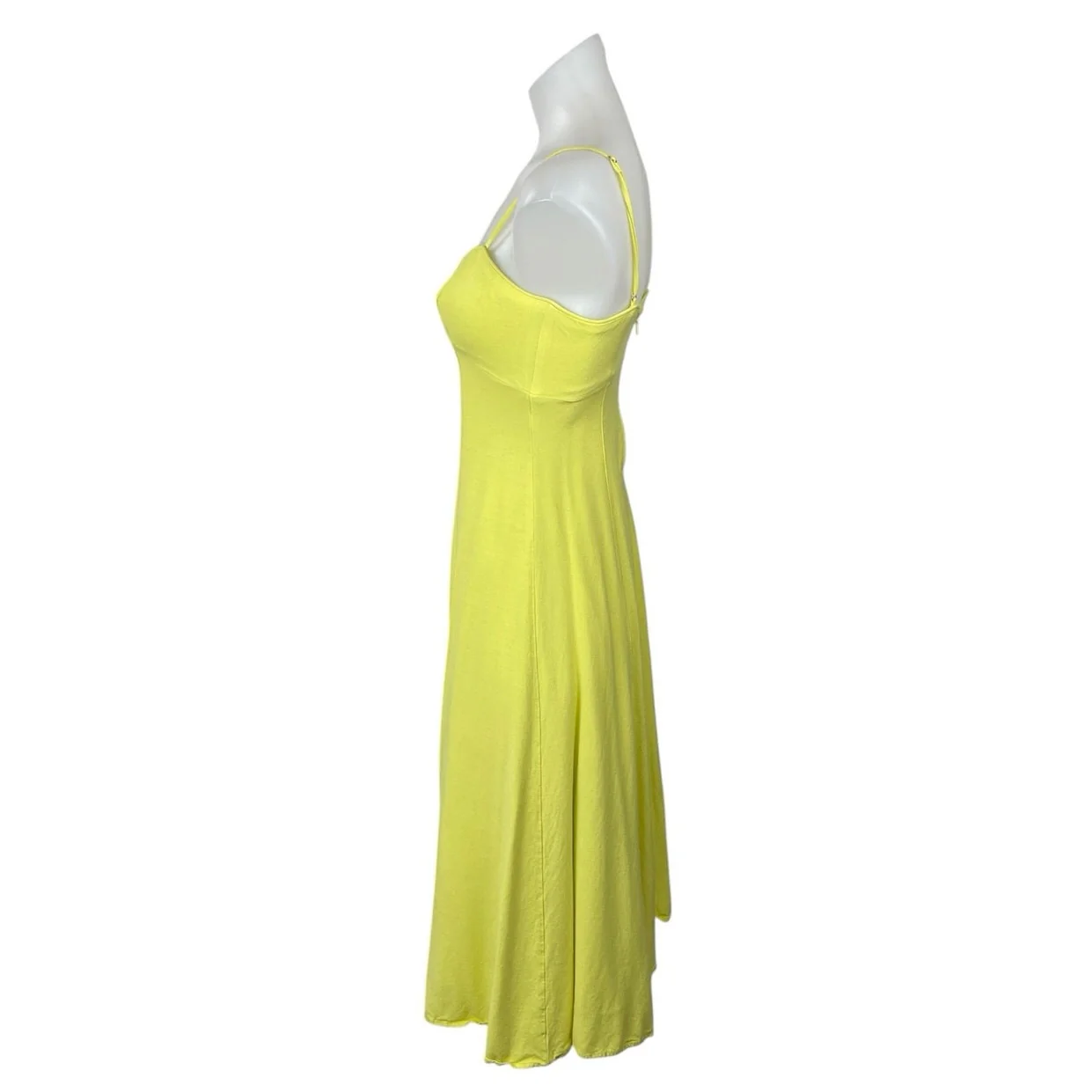 ASTR The Label Yellow Linen Sleeveless Cami Tank Pleated A Line Midi Dress Sz XS - Image 2