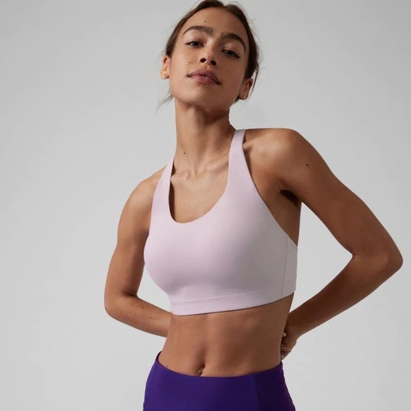 Athleta Advance Purple Pink Seamless Activewear Training Fitness Sports Bra 34DD - Image 3