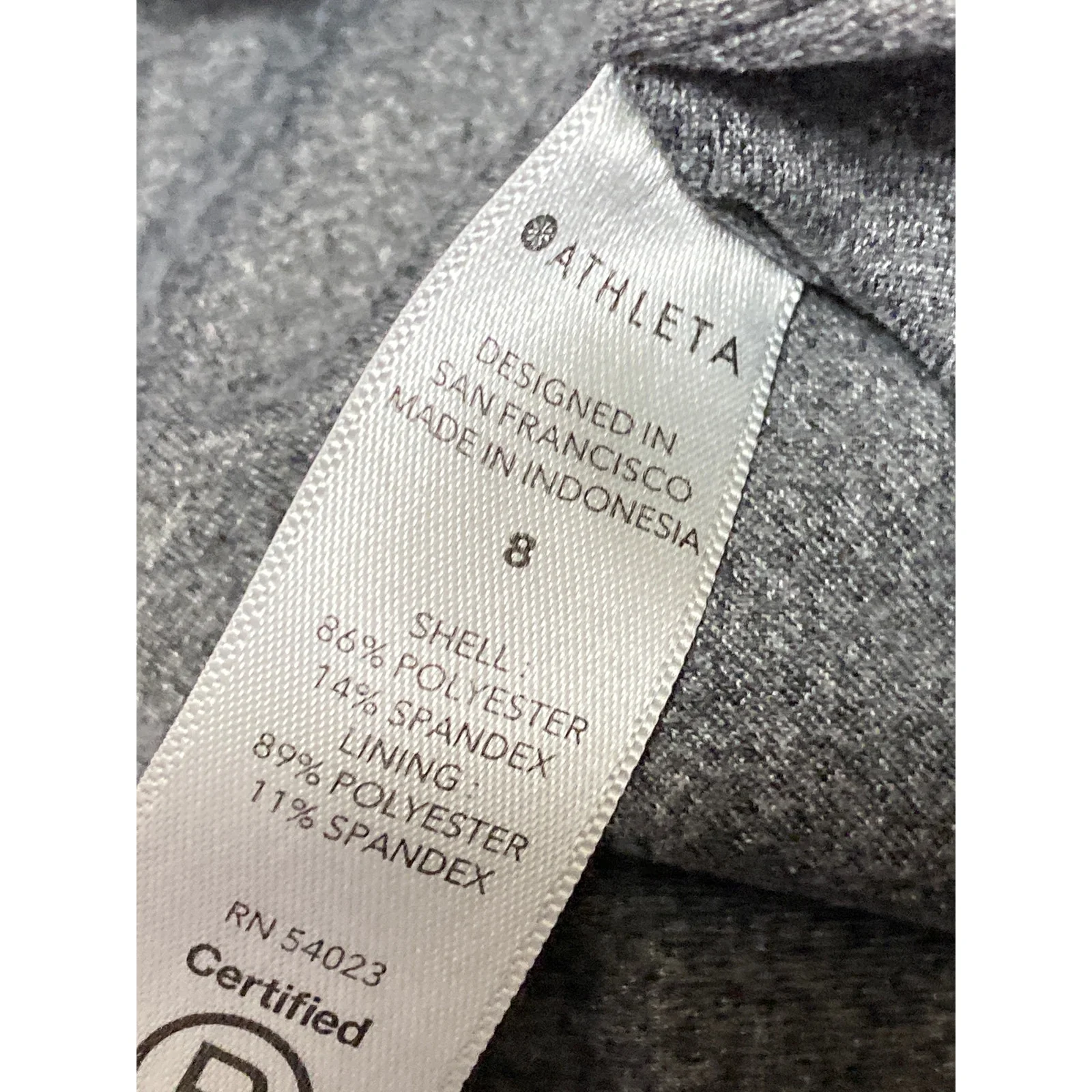 Athleta Brooklyn Textured Lined Women's Black Travel Jogger Sweat Pants Size 8 - Image 6