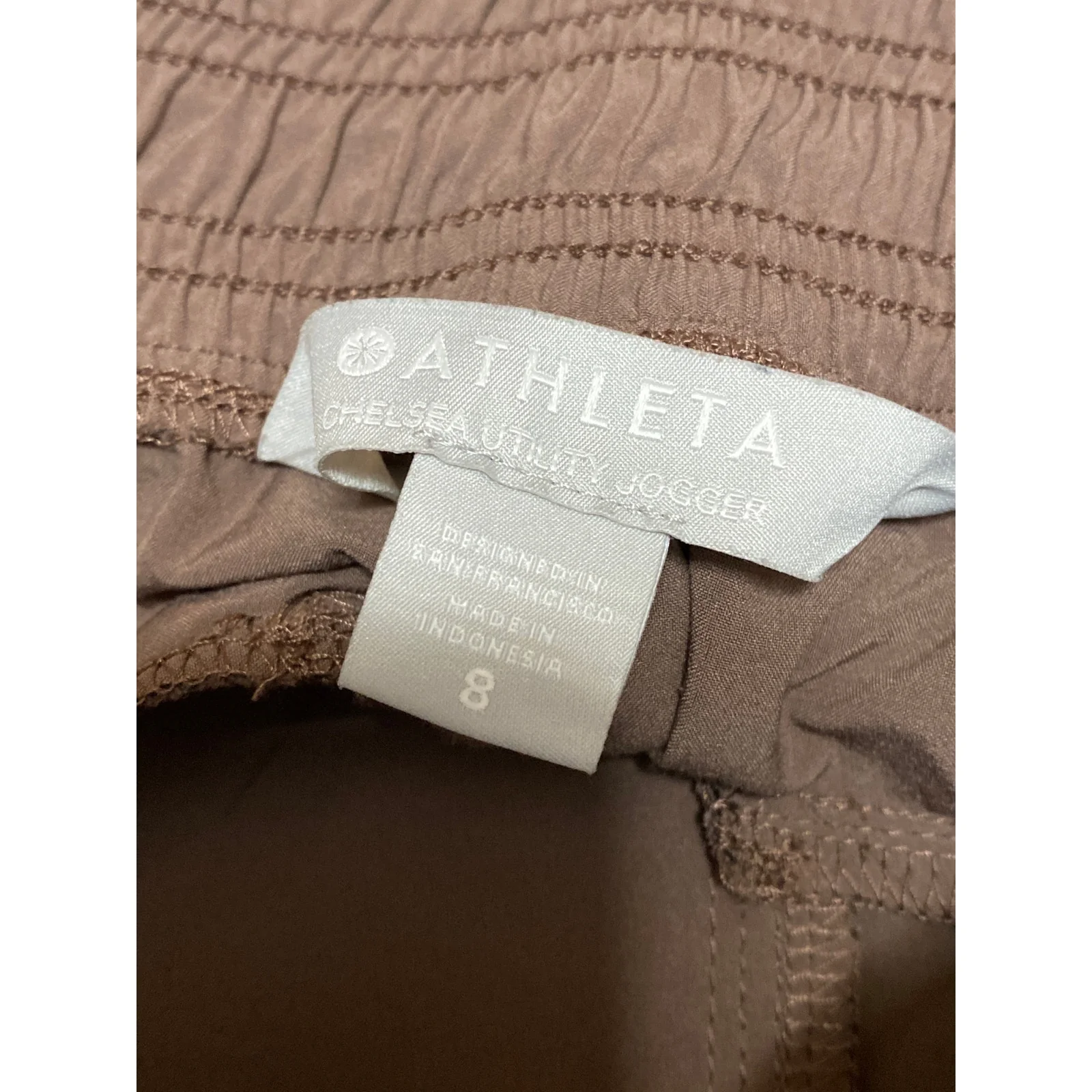 Athleta Chelsea Womens Brown High Rise Outdoor Utility Jogger Sweat Pants Size 8 - Image 5