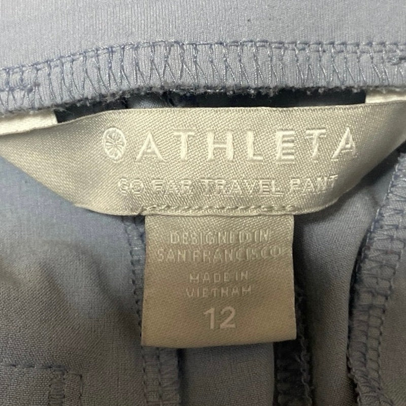 Athleta Men's Blue High Rise Carrot Tapered Yoga Jogger Sweat Pants Size 12 - Image 4