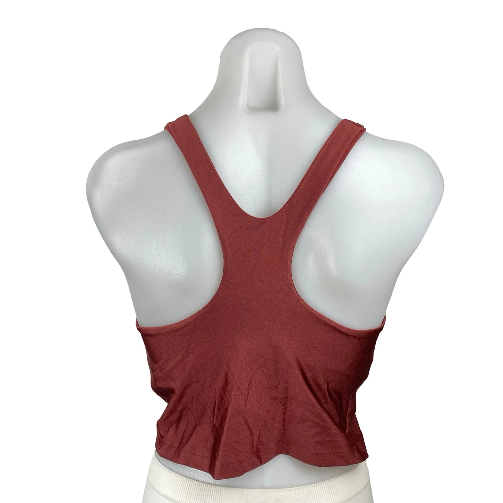 Athleta Purpose Crop Bra D-DD Red Racerback Yoga Workout Athletic Crop Top Sz S - Image 4