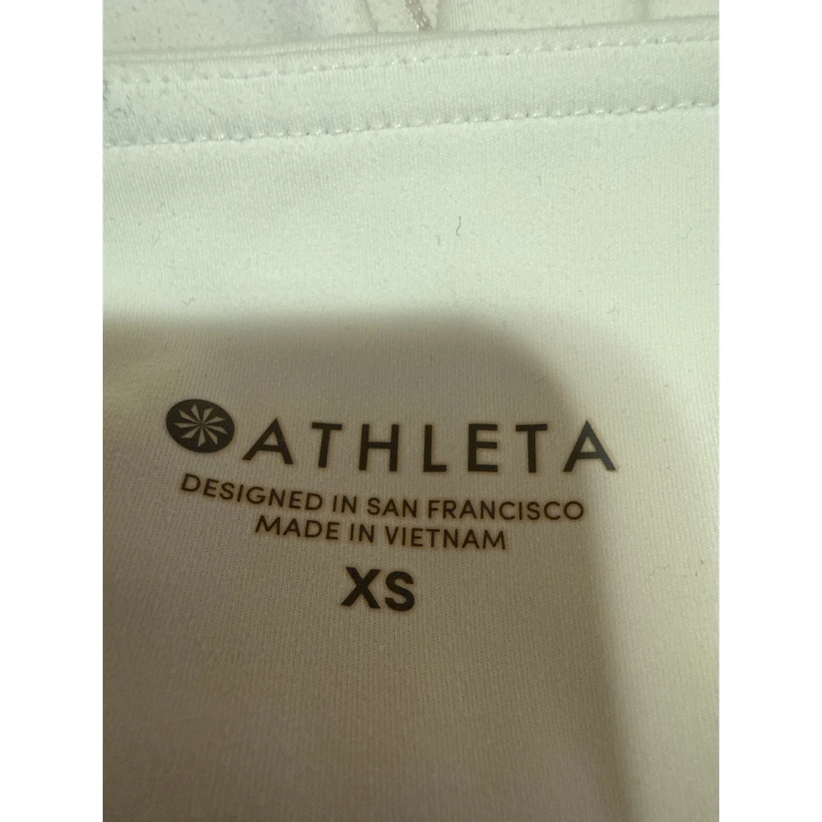 Athleta Salutation Stash White High Rise Mesh Skinny Fitness Leggings Pants XS - Image 4