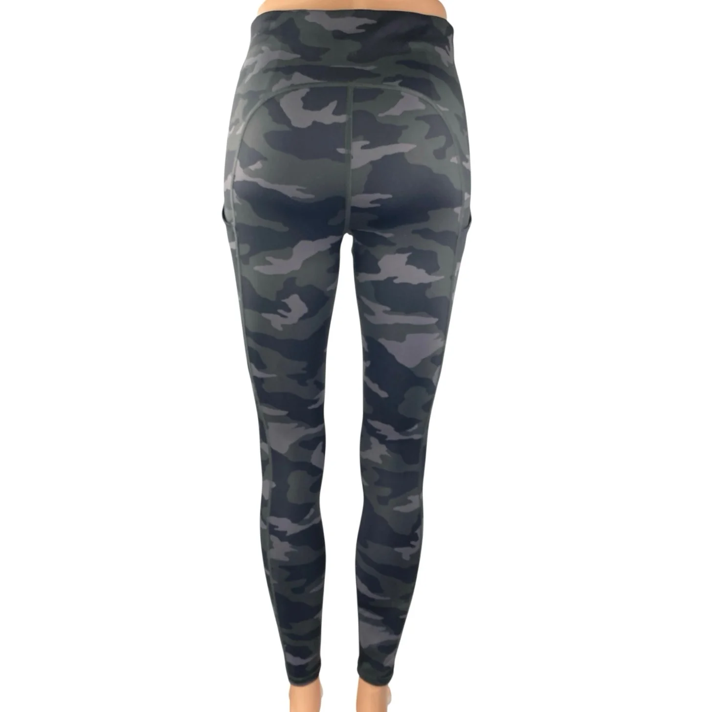Athleta Ultimare Camo 7/8 Green Camouflage Activewear Tight Leggings Pants Sz S - Image 3