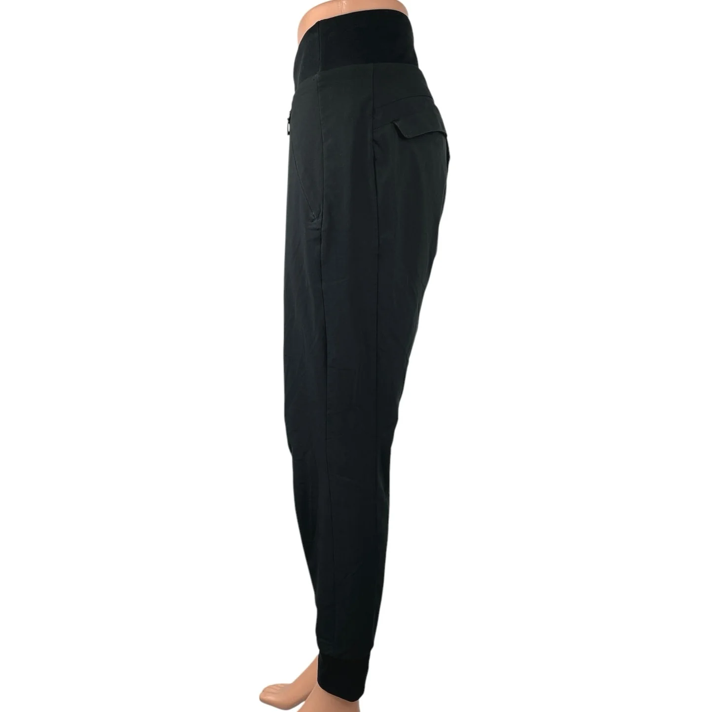 Athleta Women's Black Activewear Pull On Stretch Workout Sweat Pants Jogger Sz 0 - Image 2