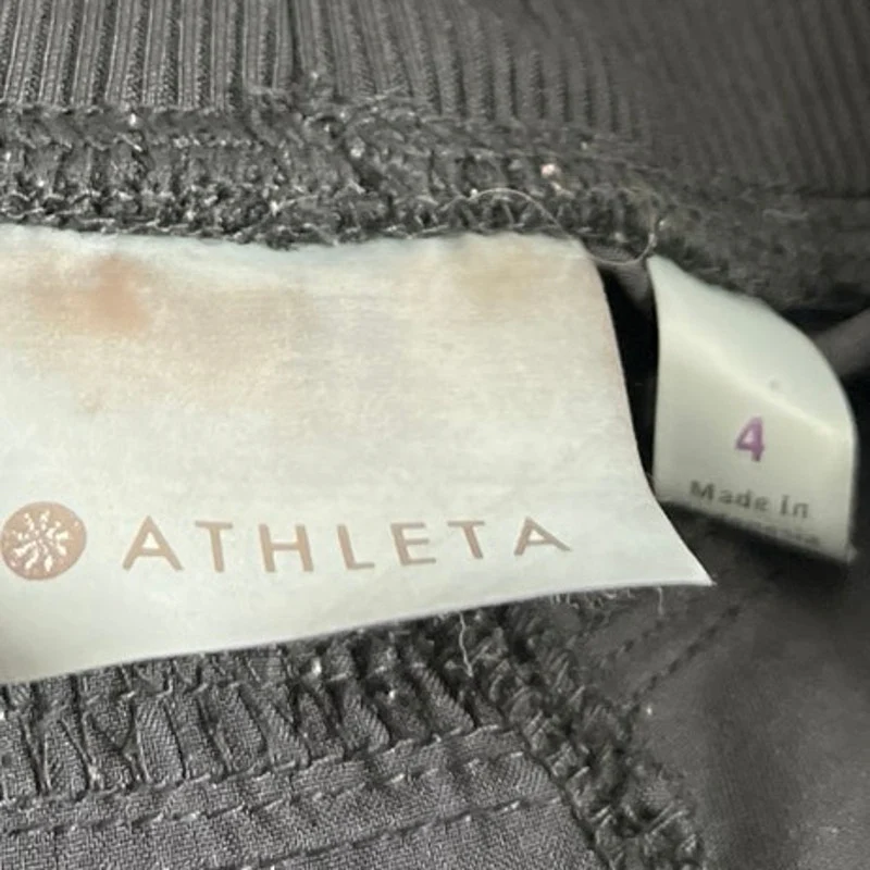 Athleta Women's Black High Rise Drawstring Athletic Jogger Sweat Pants Size 4 - Image 4