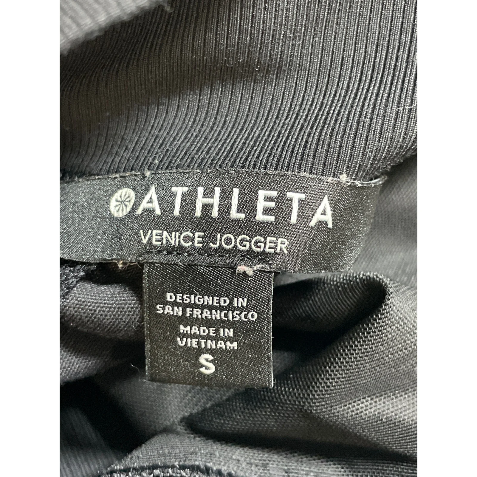 Athleta Women's Black High Rise Yoga Athletic Activewear Trousers Jogger Pants S - Image 6