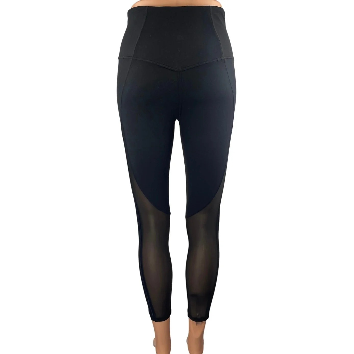 Athleta Womens Black High Waist Skinny Athletic Yoga Activewear Leggings Pants S - Image 3