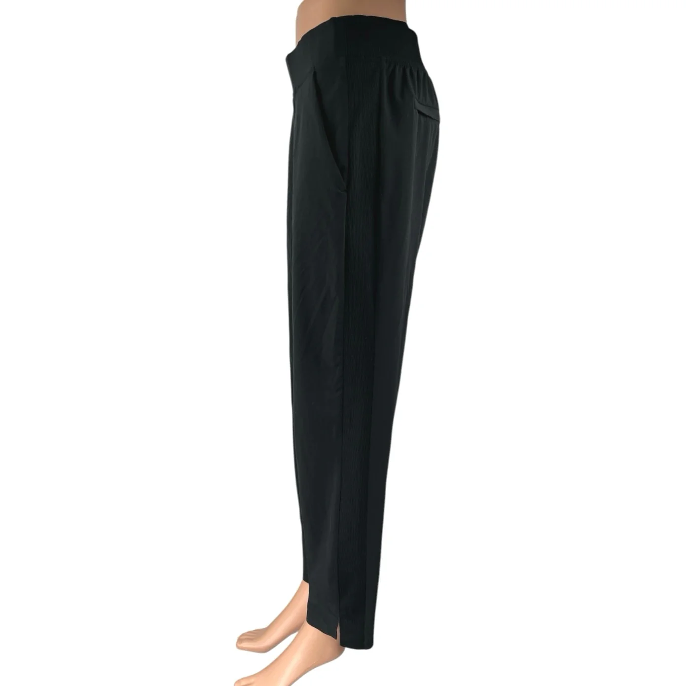 Athleta Women's Black High Waist Straight Leg Athletic Trousers Pants Size 6 - Image 2
