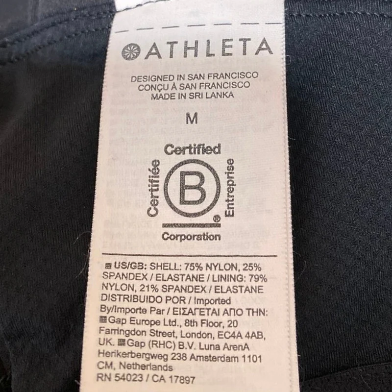 Athleta Women's Black Sleeveless Cutout Back Activewear Fitness Tank Top Size M - Image 3