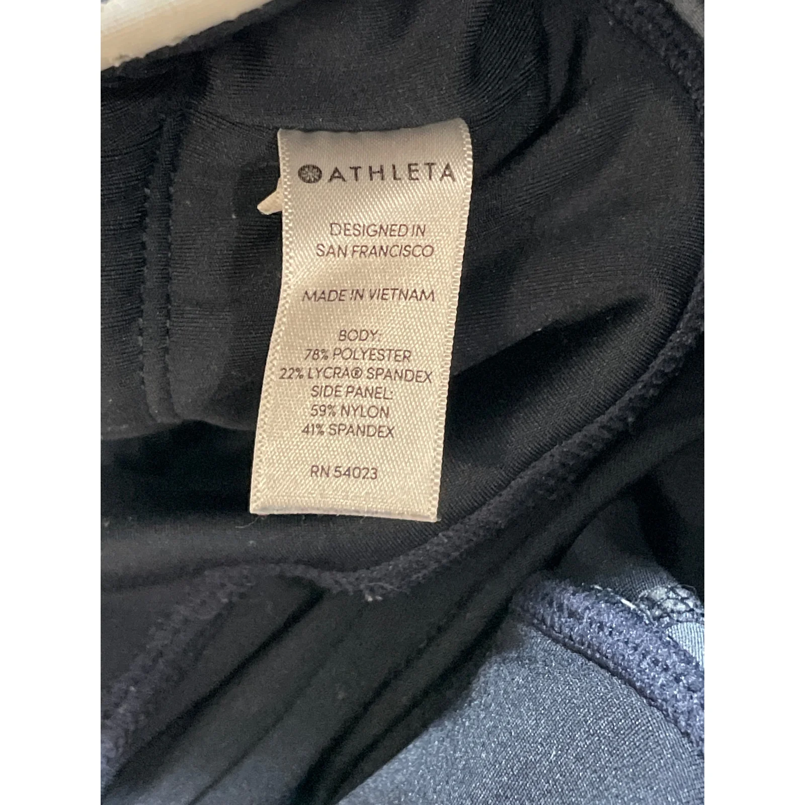 Athleta Women's Blue Colorblock Mid Rise Yoga Workout Athletic Leggings Pants S - Image 6