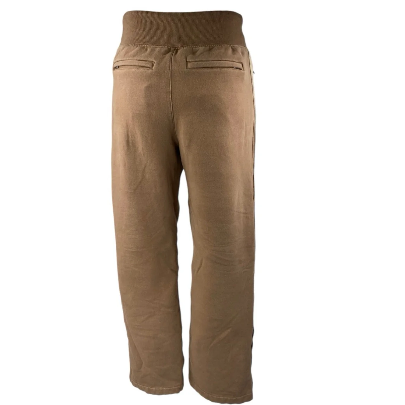 Athleta Womens Brown Tan Fleece High Rise Wide Leg Trousers Sweat Pants Size XXS - Image 3