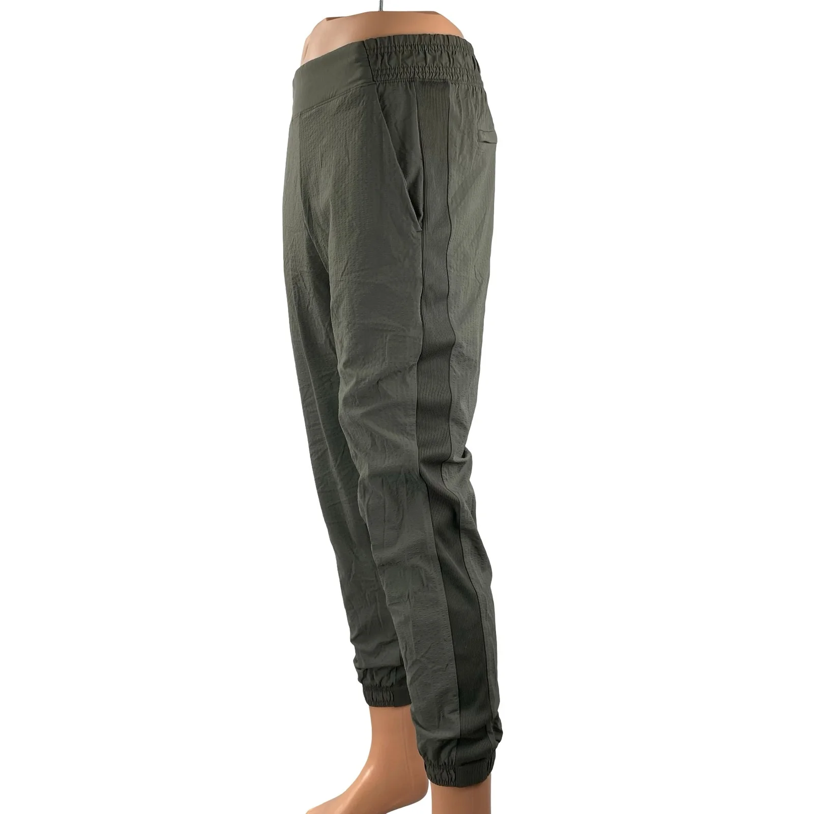Athleta Women's Green High Rise Yoga Athletic Activewear Trousers Jogger Pants 8 - Image 3