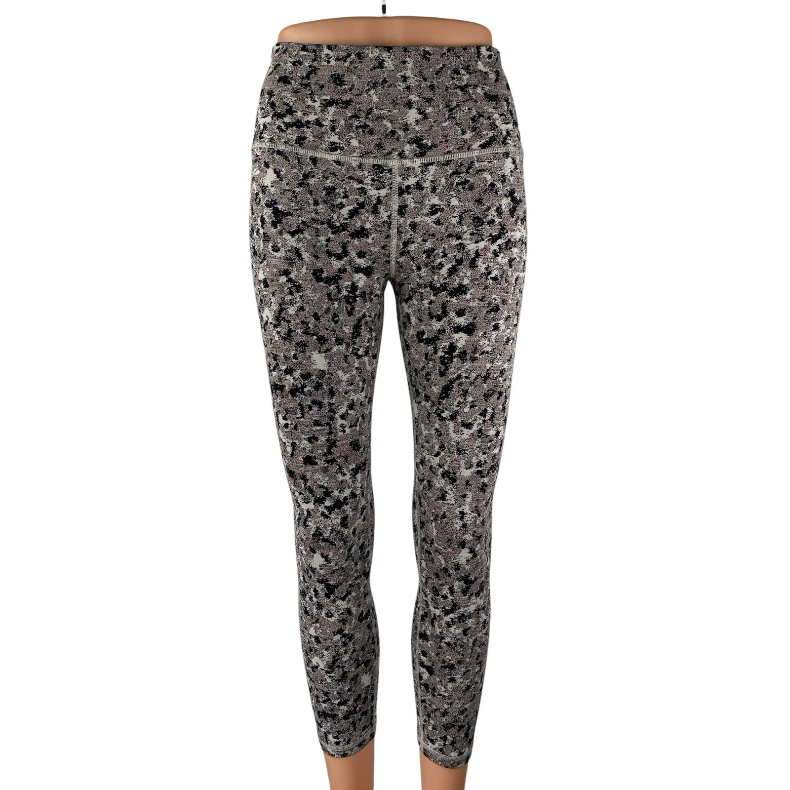 Athleta Women's Multicolored Abstract High Rise Activewear Yoga Leggings Pants S