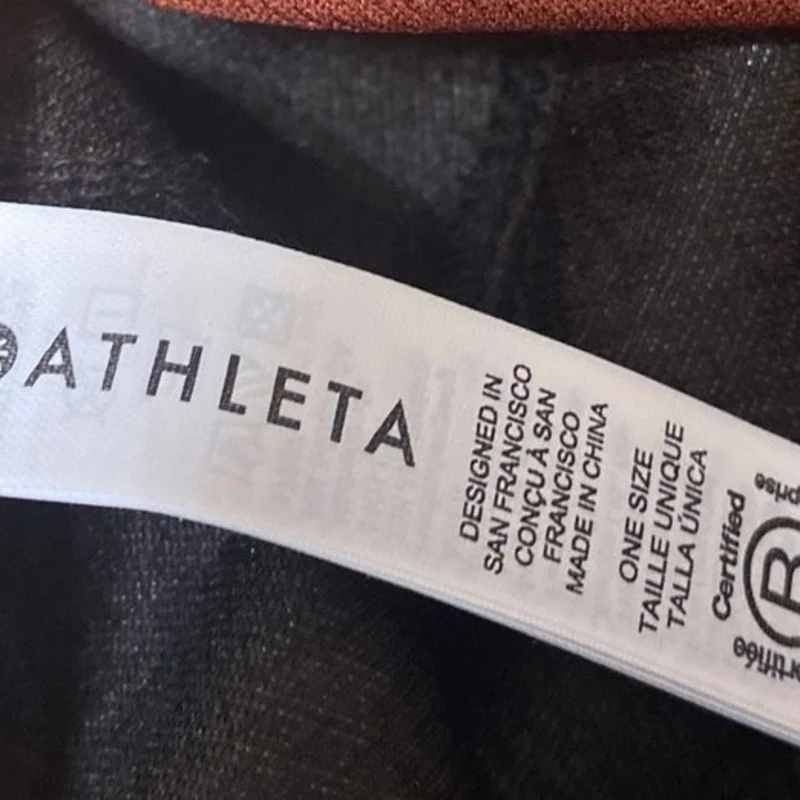 Athleta Women's Orange Embroided Logo Adjustable Strap Baseball Cap Hat One Size - Image 3