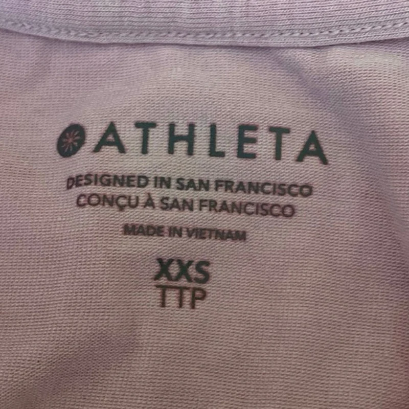 Athleta Womens Pink Sleeveless Racerback Activewear Fitness Workout Tank Top XXS - Image 3