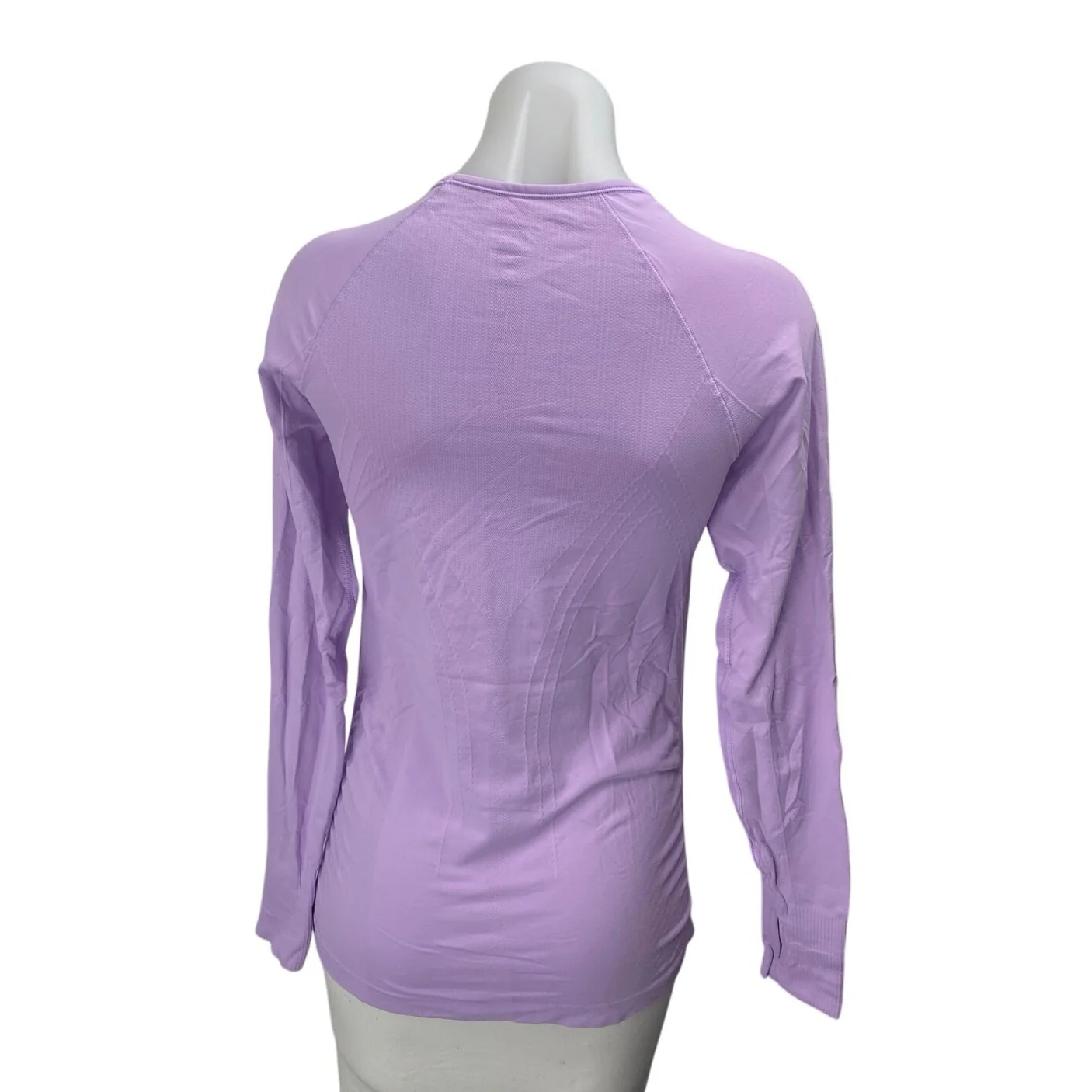 Athleta Womens Purple Crewneck Long Sleeve Activewear Athletic Tee T-shirt Top S - Image 2