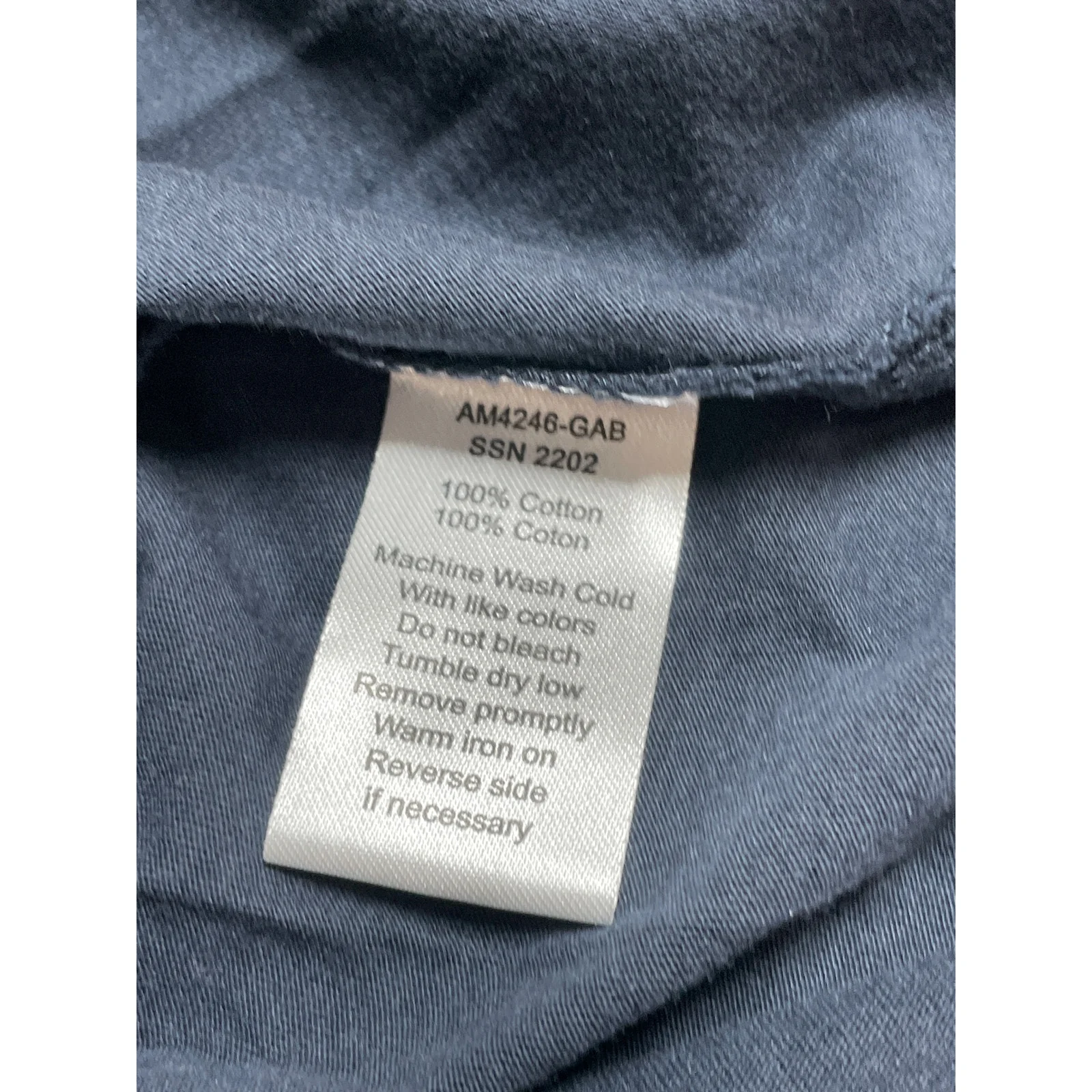 ATM Men's Blue Collared Short Sleeve Dri-Fit Classic Jersey Golf Polo Shirt Sz M - Image 6