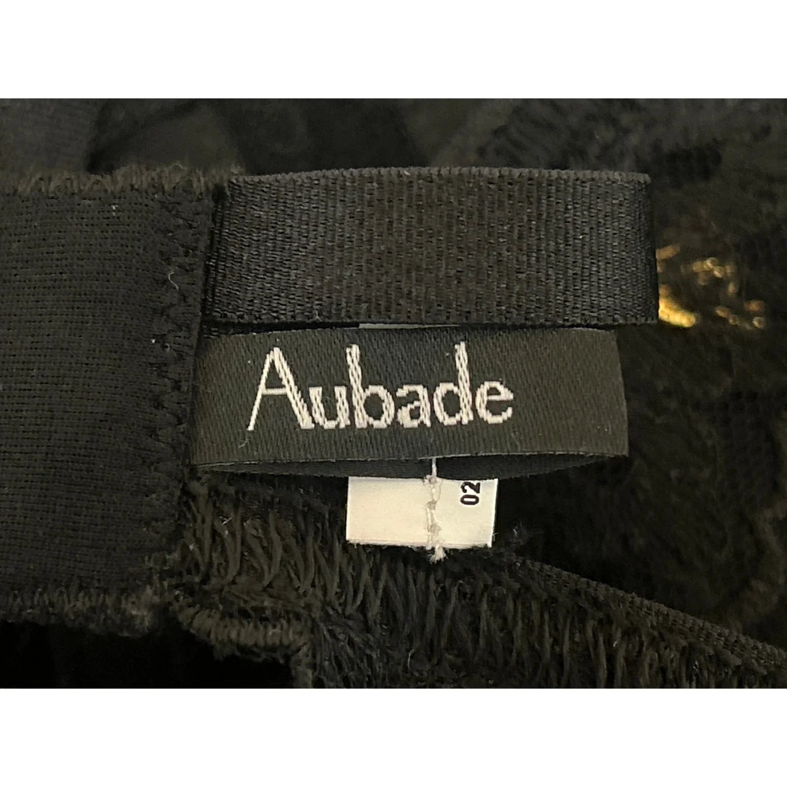 Aubade Women's Black Lace Sheer Corset Garter Belt Waist Cincher Lingerie Size M - Image 5