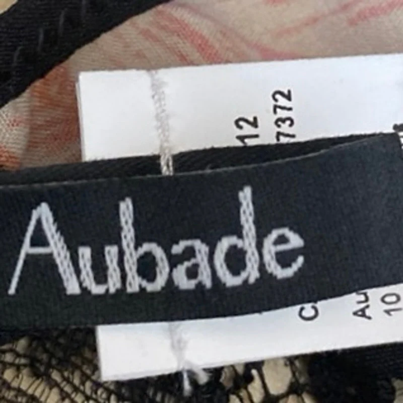 Aubade Women's Black Lace Sheer Corset Garter Belt Waist Cincher Lingerie Size S - Image 5