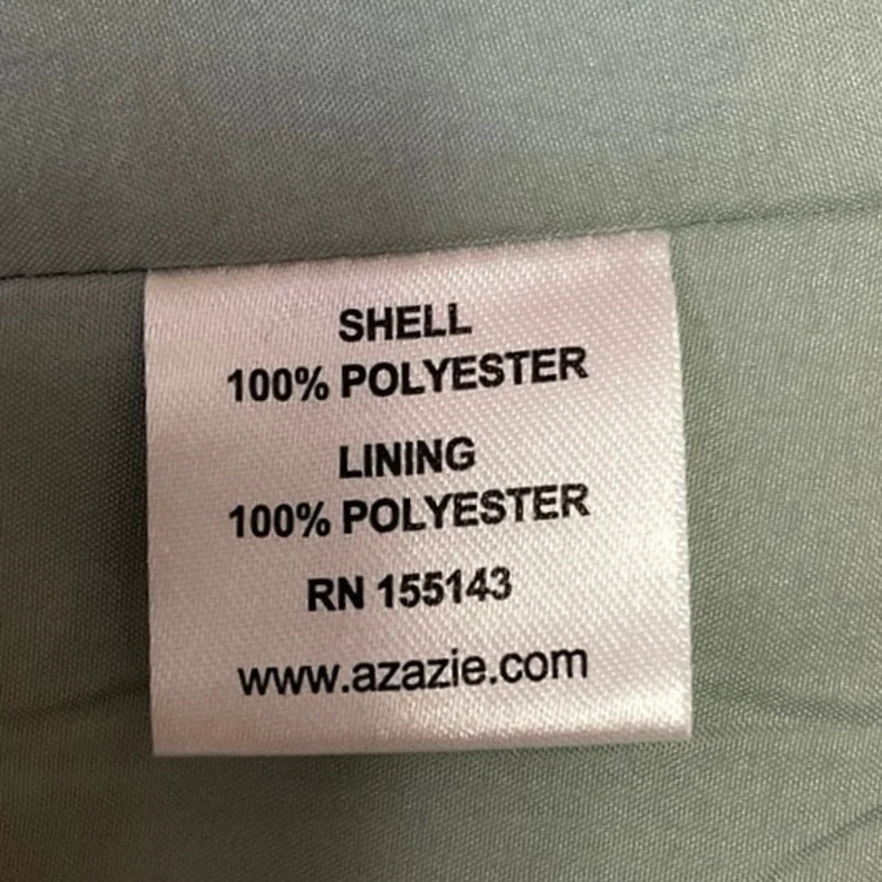 AZAZIE Womens Satin Pleated Green Halter Sleeveless Bridesmaid Maxi Dress Size 4 - Image 6