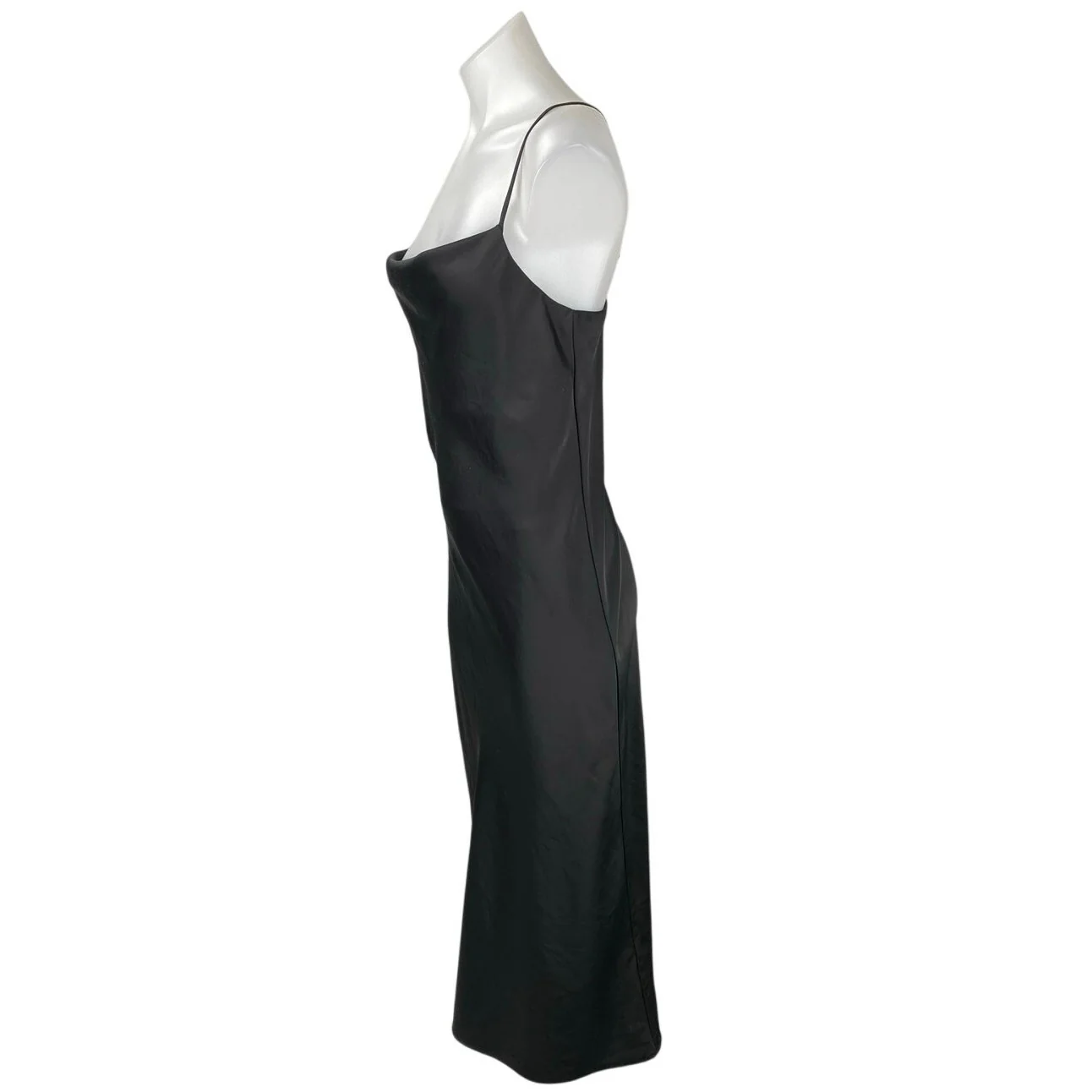 Banana Republic Black Silky Sleeveless Cami Camisole Slip Tank Dress Size XS - Image 2