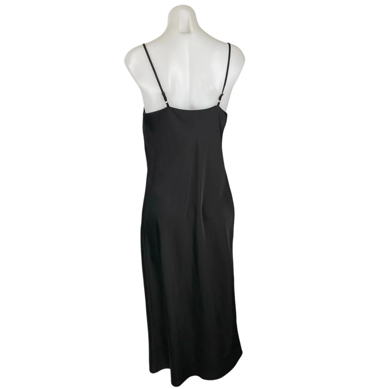 Banana Republic Black Silky Sleeveless Cami Camisole Slip Tank Dress Size XS - Image 3