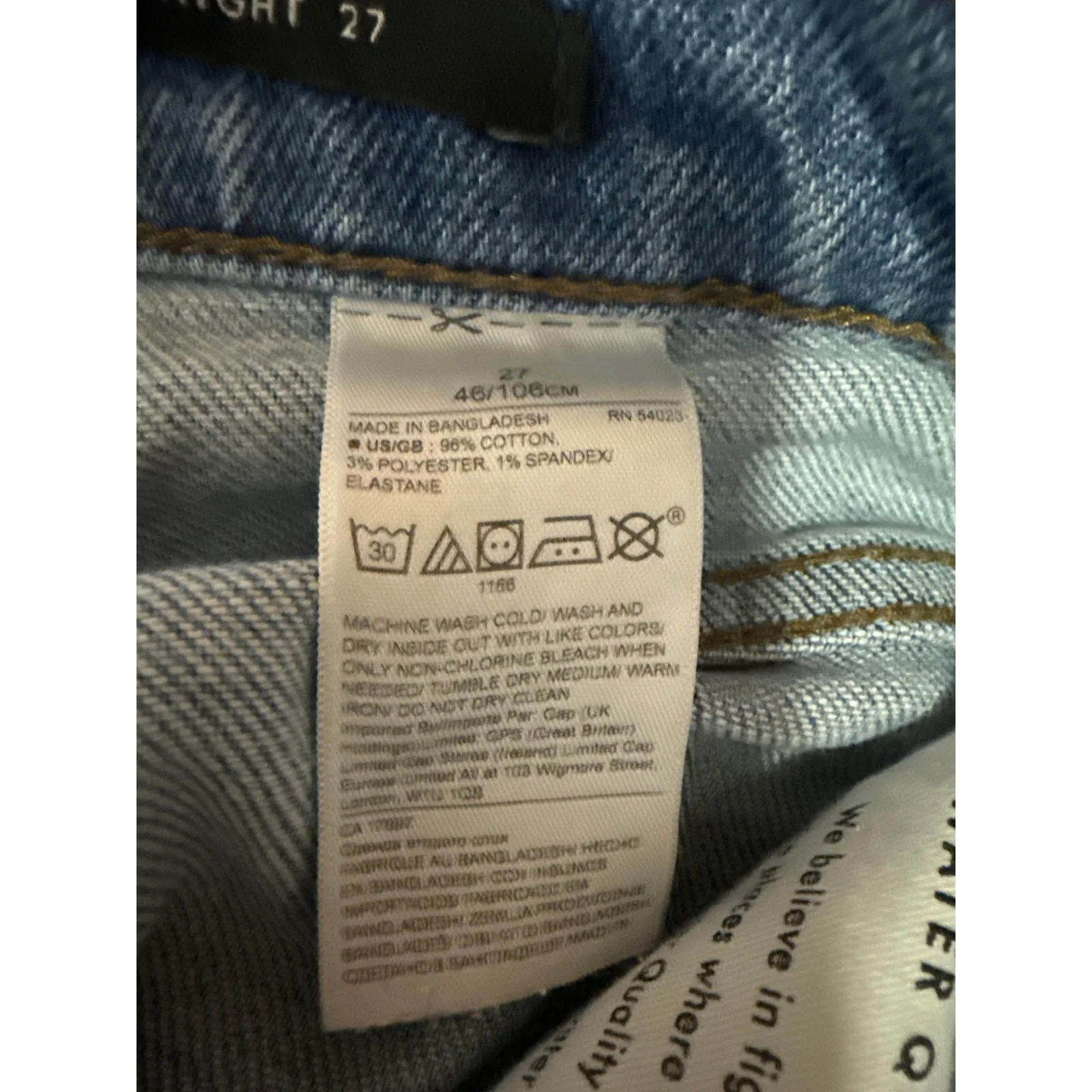Banana Republic Blue High Rise Straight Distressed Ripped Knee Denim Jeans Sz 27 - Image 6