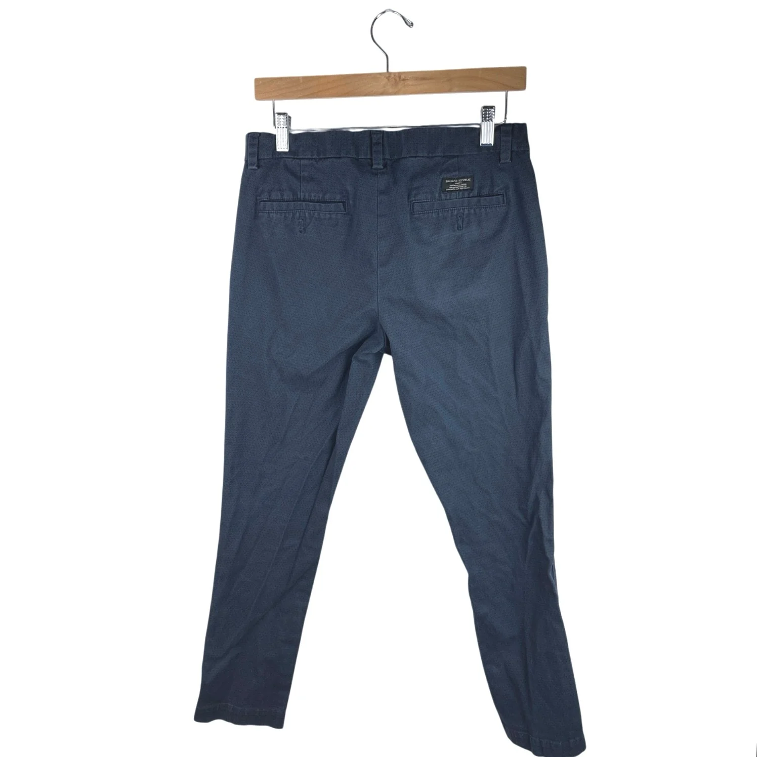 Banana Republic Fulton Skinny Chino Men's Blue Ankle Casual Pants Size 30x30 - Image 2