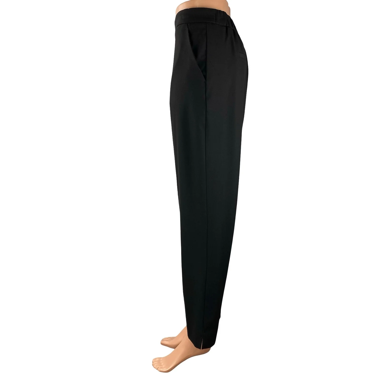 Banana Republic Hayden Black High Rise Straight Wide Leg Trousers Dress Pants 12 - Image 2