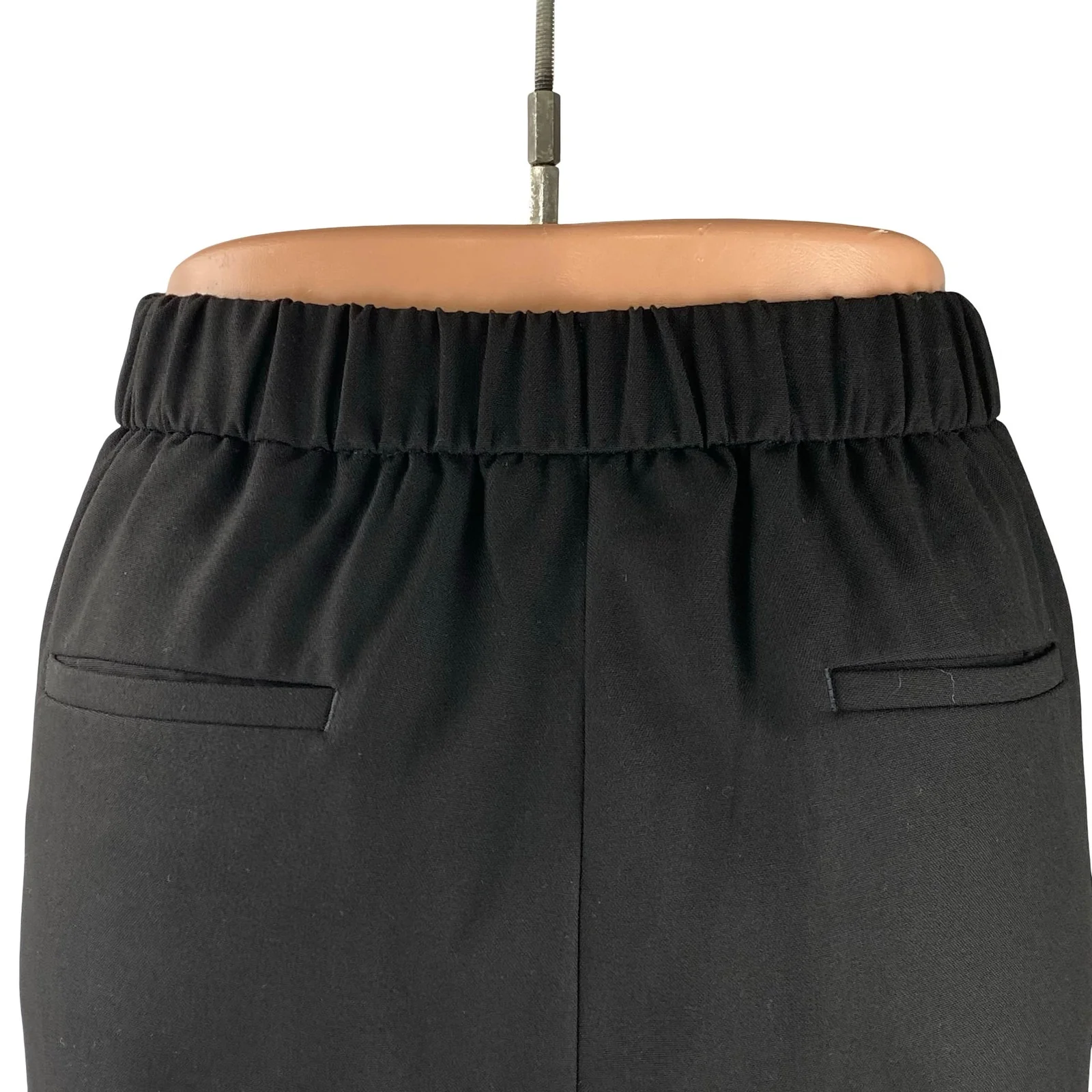 Banana Republic Hayden Black High Rise Straight Wide Leg Trousers Dress Pants 12 - Image 3