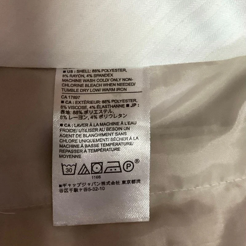 Banana Republic Jackson Fit Beige Stretch Khaki Flared Ankle Dress Pants Size 6 - Image 5