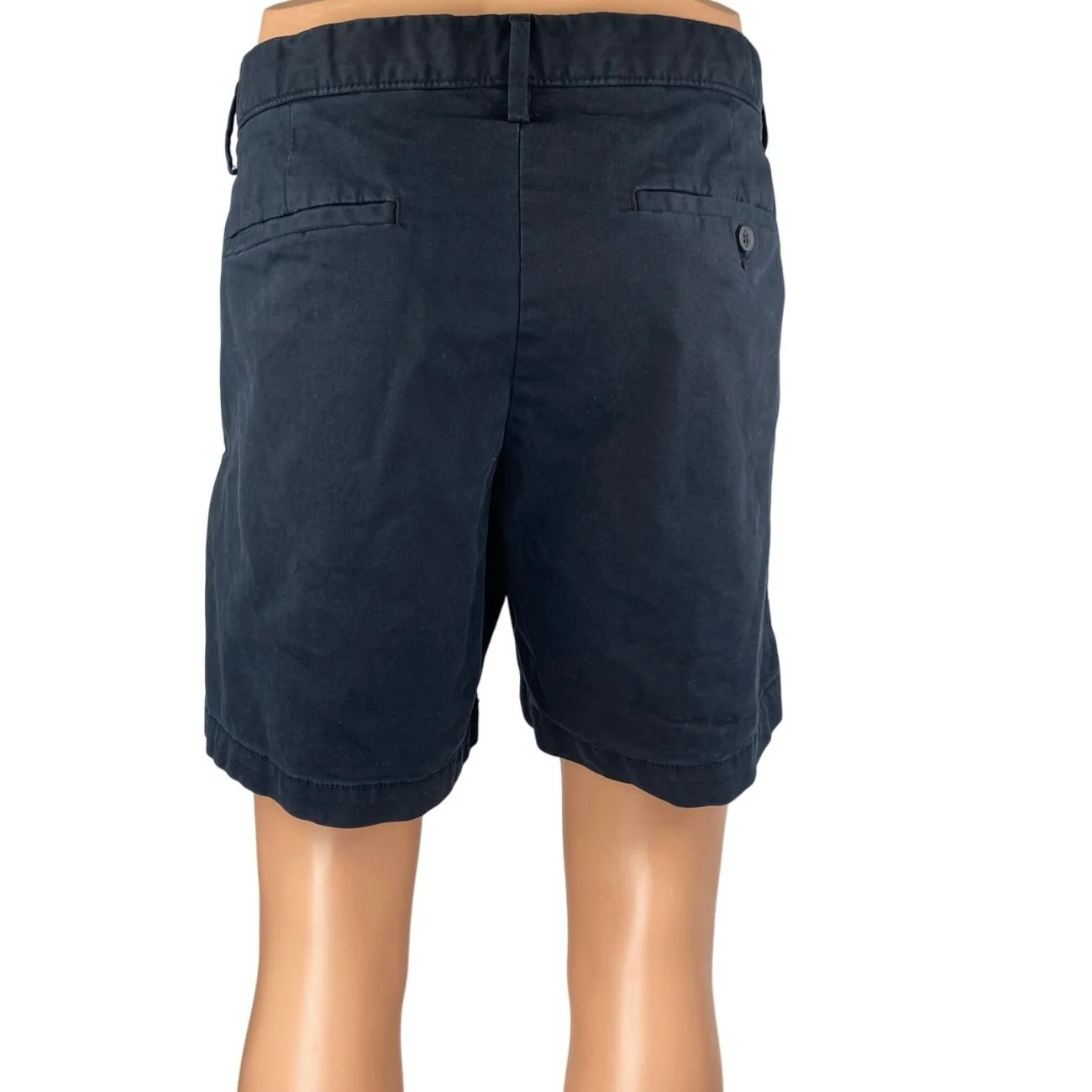 Banana Republic Lived In Men's Black Chino Khaki Bermuda Casual Shorts Size 34 - Image 3