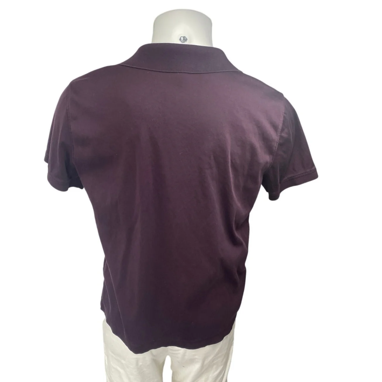 Banana Republic Luxe Touch Performance Mens Purple Short Sleeve Polo Shirt Top L - Image 2