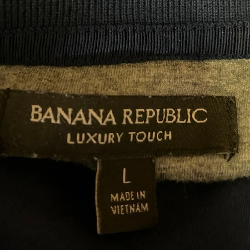 Banana Republic Luxury Touch Men's Blue Short Sleeve Collar Polo Shirt Top Sz L - Image 3