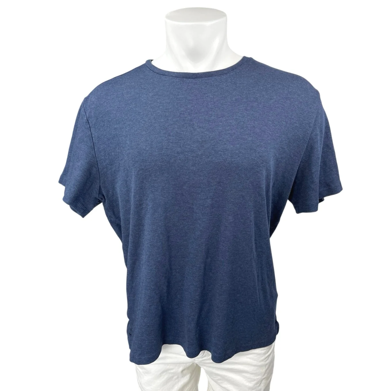 Banana Republic Luxury Touch Men's Blue Short Sleeve Performance T-Shirt Top L