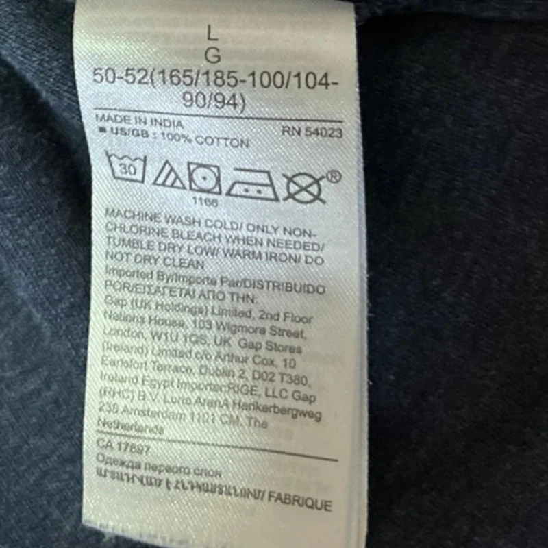 Banana Republic Luxury Touch Men's Blue Short Sleeve Performance T-Shirt Top L - Image 4